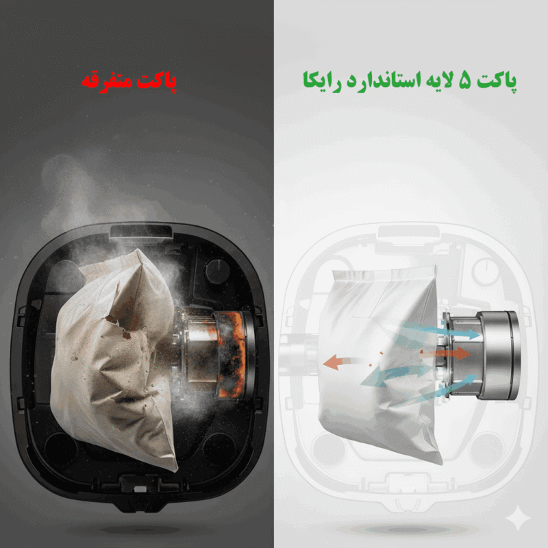 کاهش مکش جاروبرقی
